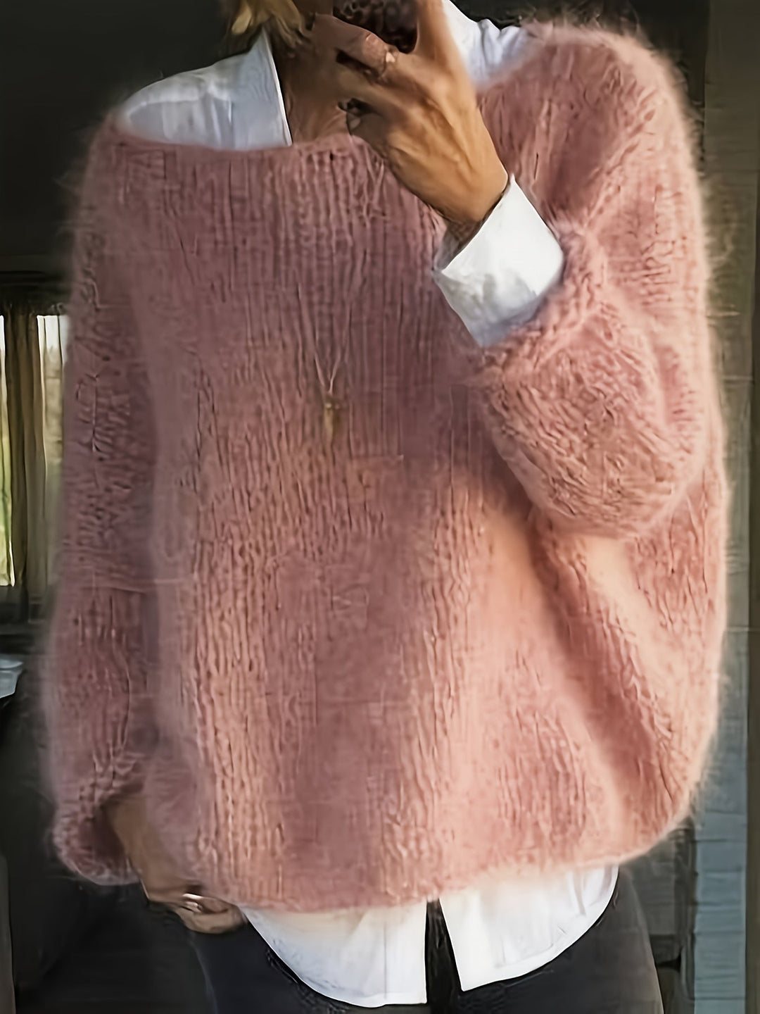 Alison - Elegante Oversized Ronde Hals Trui