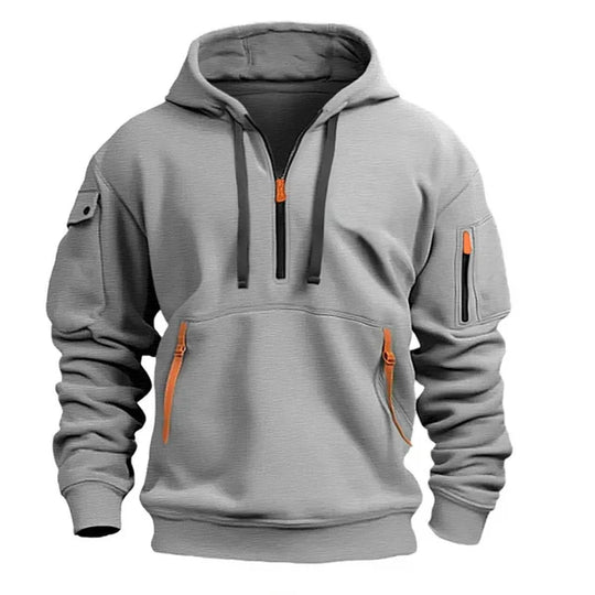 Anthony | Stijlvolle Half Zip Utility Hoodie