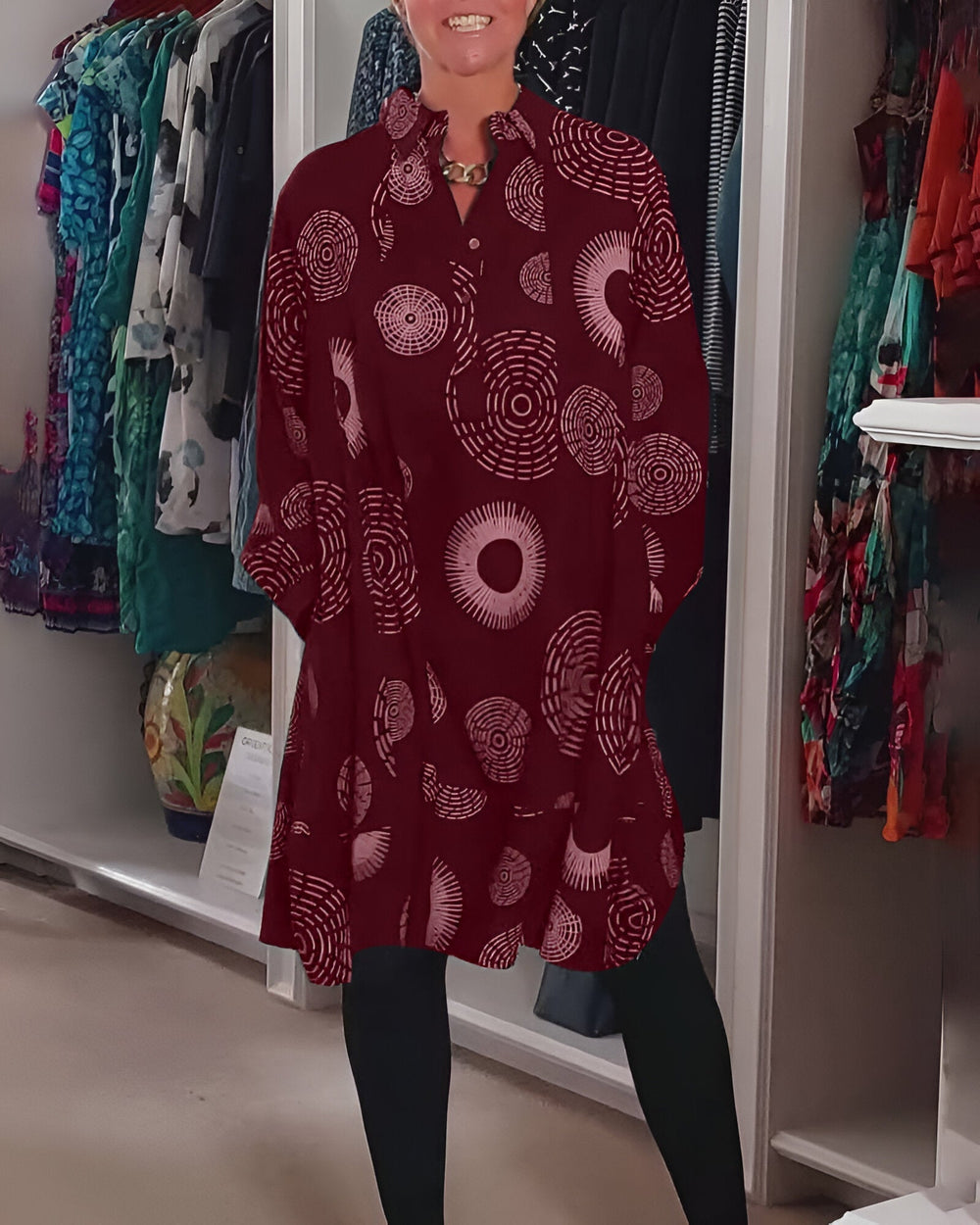 Rosie | Tuniekjurk Dames Wijd Met Print