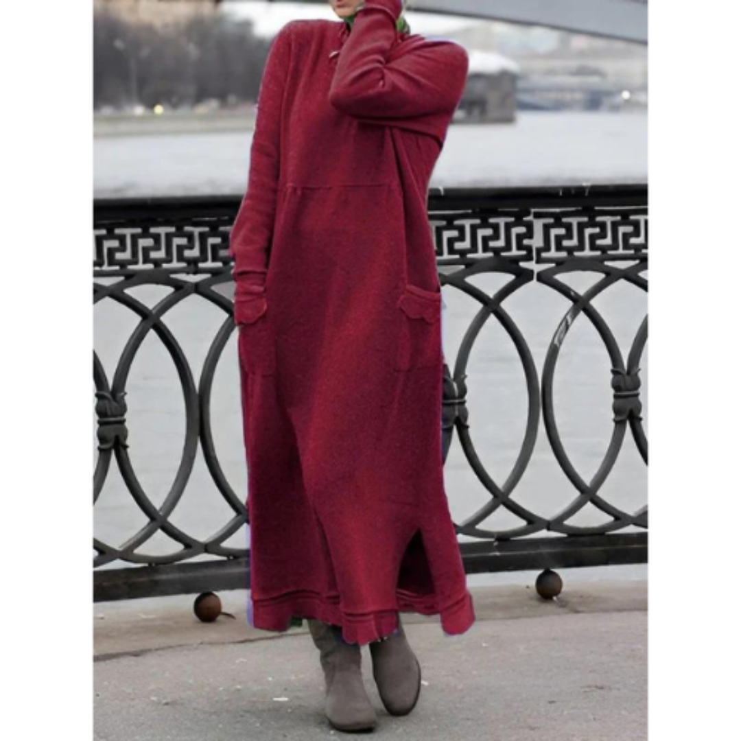 Variant image for Merel - Comfortabele Lange Jurk - Stijlvol en Warm - Dames-15