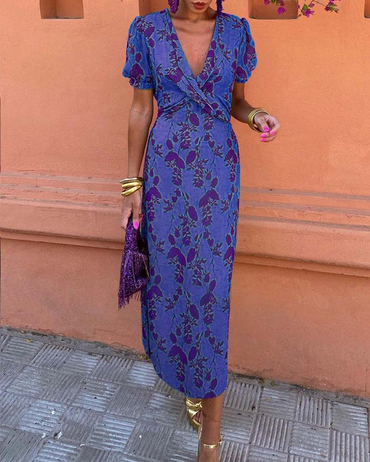 Wikkeljurk Dames Elegant Met Print - Mila