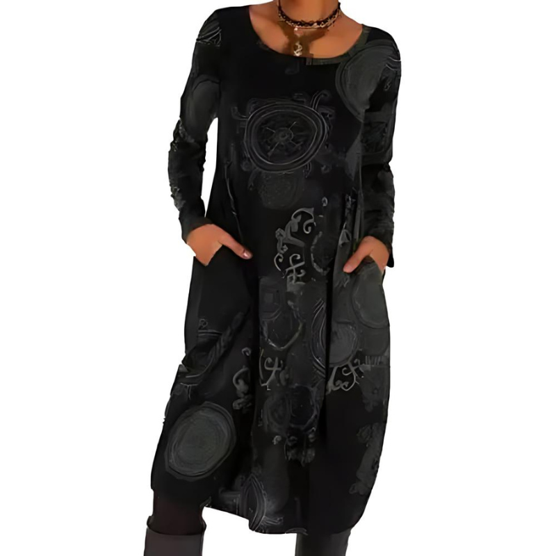 Boho Jurk Dames Met Print - Saar