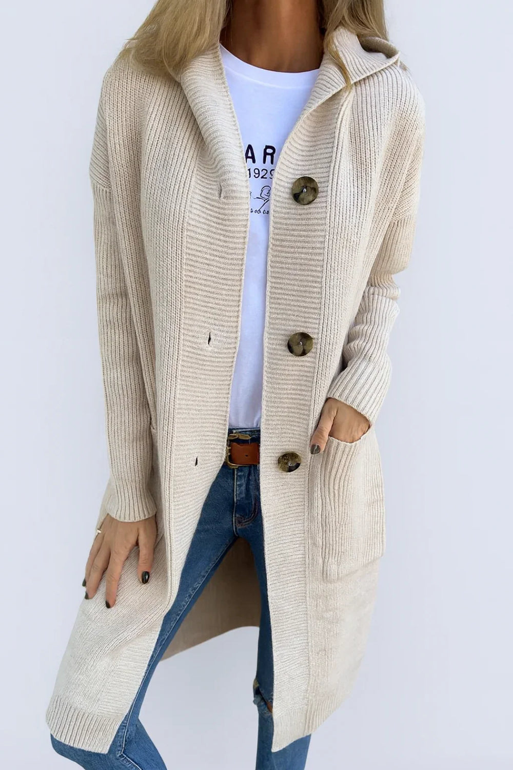 Deborah - Elegant Lang Capuchon Vest