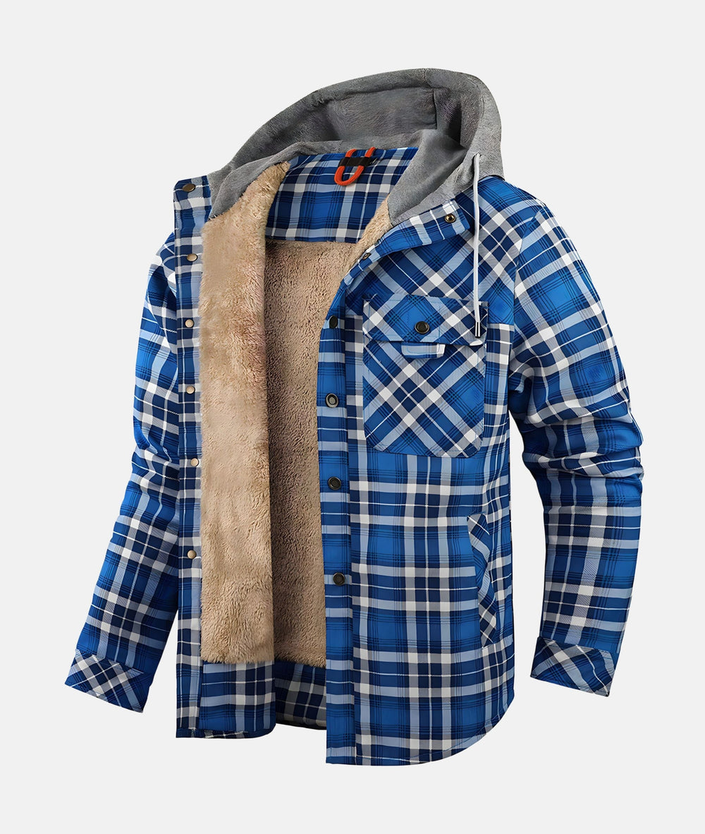 David | Casual Warme Geruite Teddy Jas