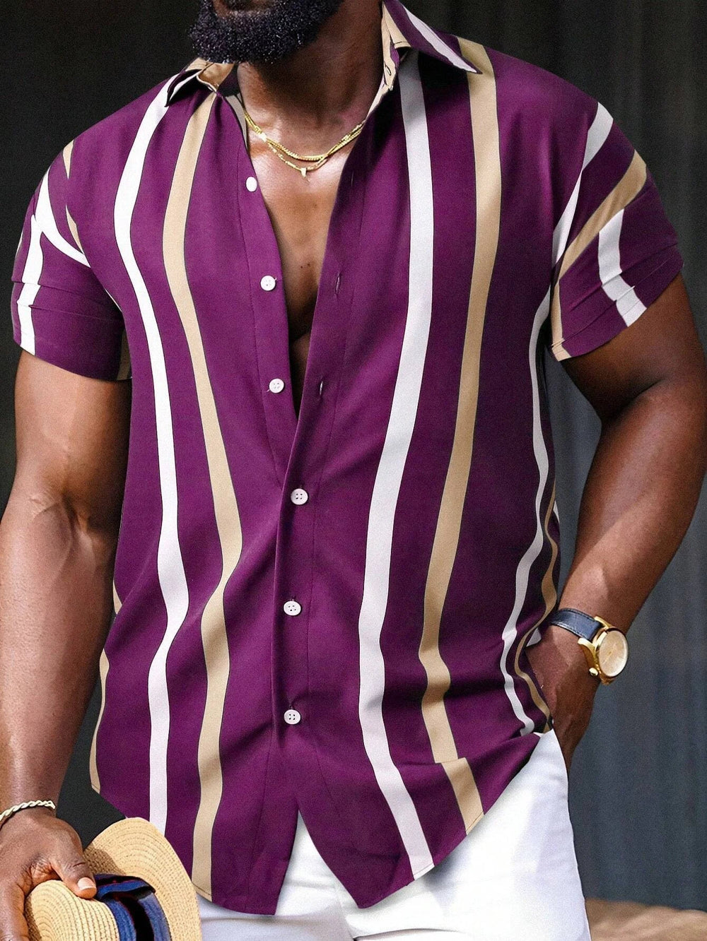 Jairo - Gestreept Overhemd - Elegant - Heren-2