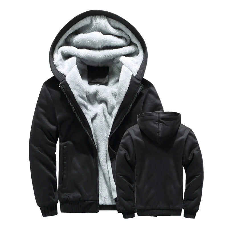 Hugo - Heren jas fleece capuchon