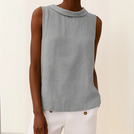 Tanktop Dames Met Opstaande Kraag - Olivia