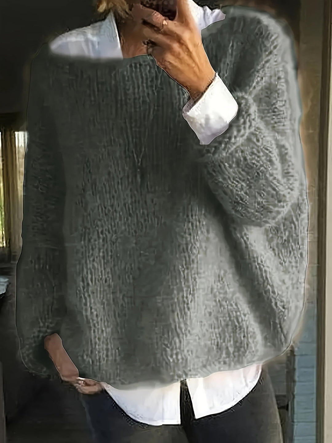 Alison - Elegante Oversized Ronde Hals Trui
