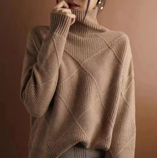 Karin - Elegante Oversized Grofgebreide Coltrui
