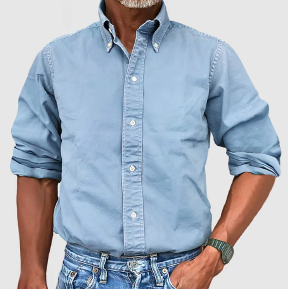 Bastian - Klassiek Oxford Casual Overhemd Heren
