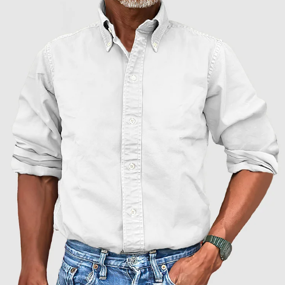 Bastian - Klassiek Oxford Casual Overhemd Heren