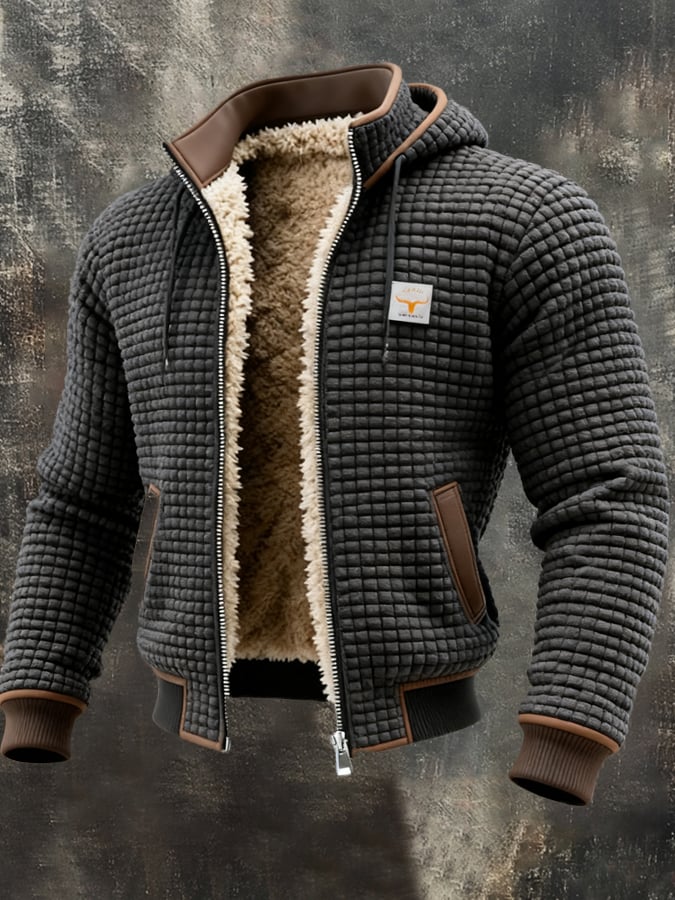 Ryan - Stijlvolle Gebreide Teddy Winterjas