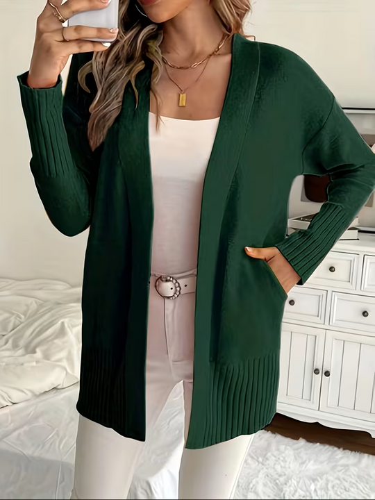 Ellen - Elegant Oversized Ribgebreid Vest