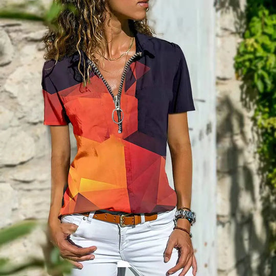 Jenna - Stijlvolle Dames Blouse met Bloemenprint