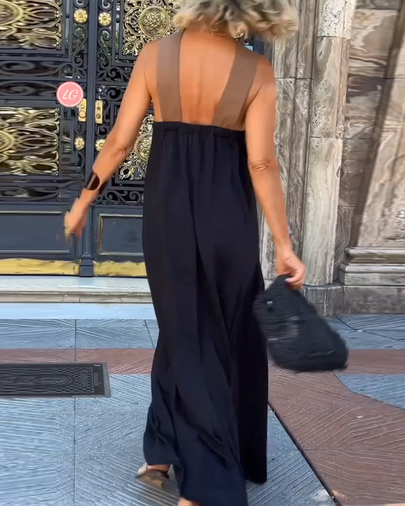 Mandy | Elegante Maxi Jurk Dames Mouwloos