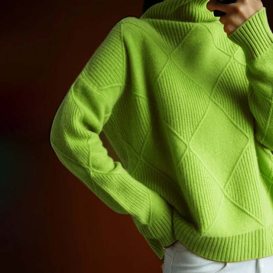 Karin - Elegante Oversized Grofgebreide Coltrui