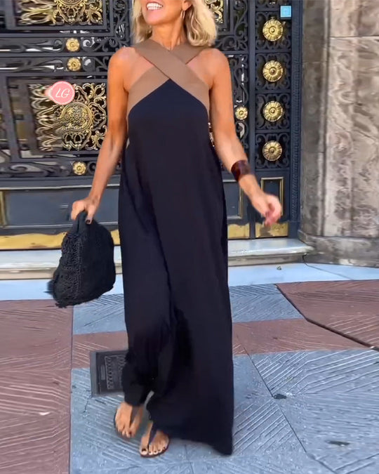 Mandy | Elegante Maxi Jurk Dames Mouwloos