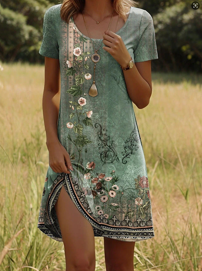 Boho Jurk Dames Met Print - Olivia