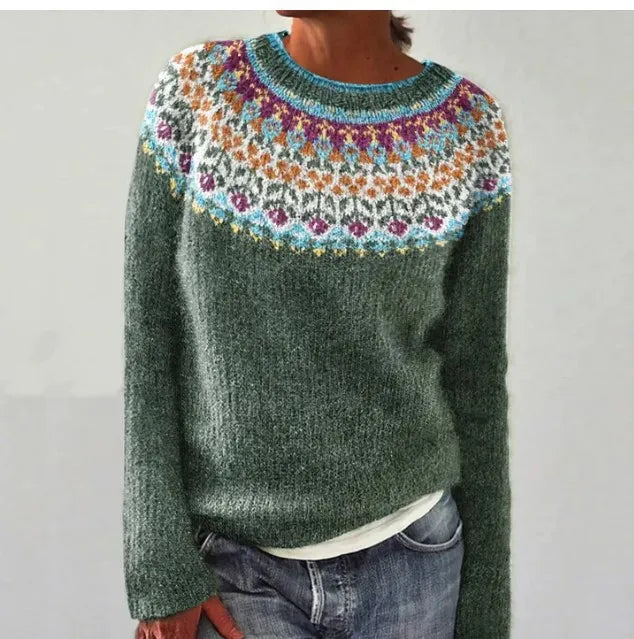 Martine - Stijlvolle Vintage Gebreide Trui