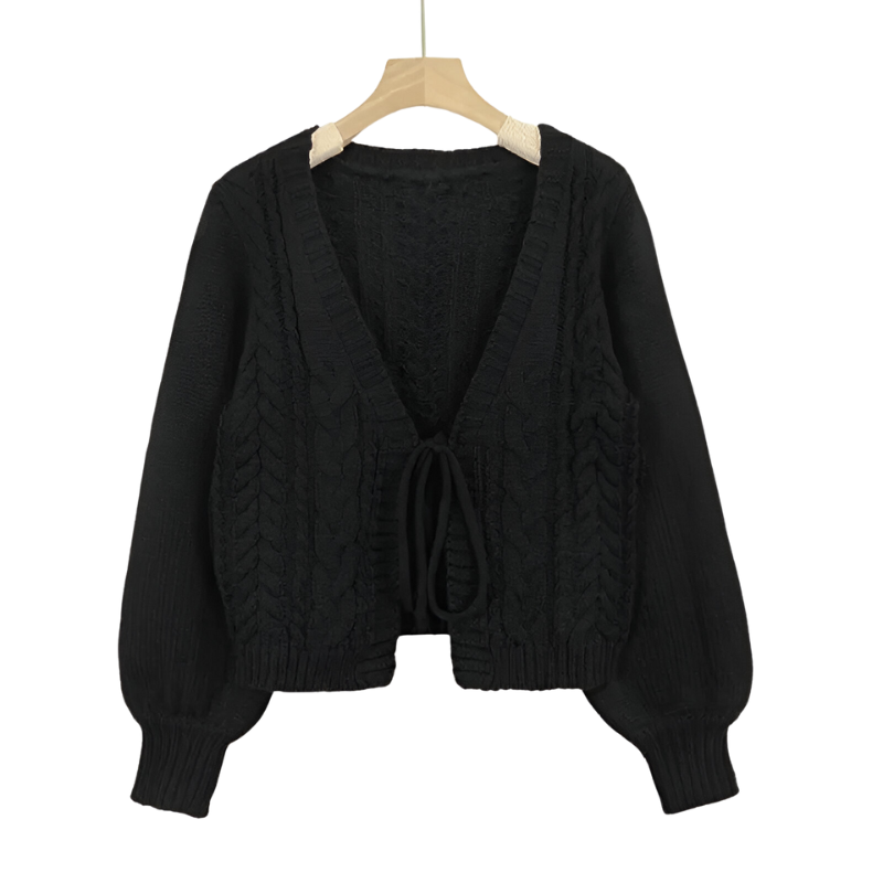 Claire | Elegant Kabelgebreid Kort Vest