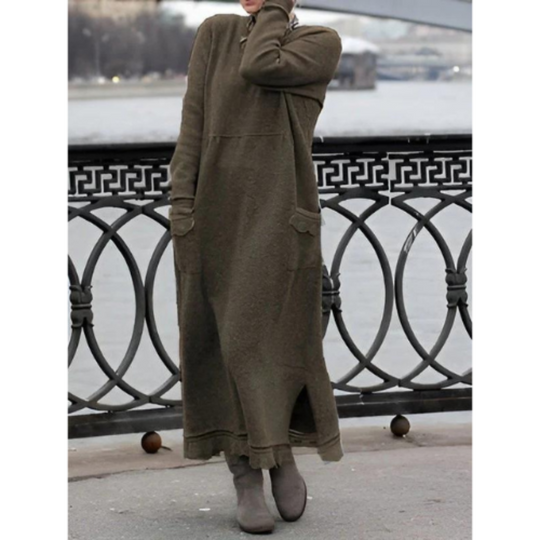 Variant image for Merel - Comfortabele Lange Jurk - Stijlvol en Warm - Dames-22