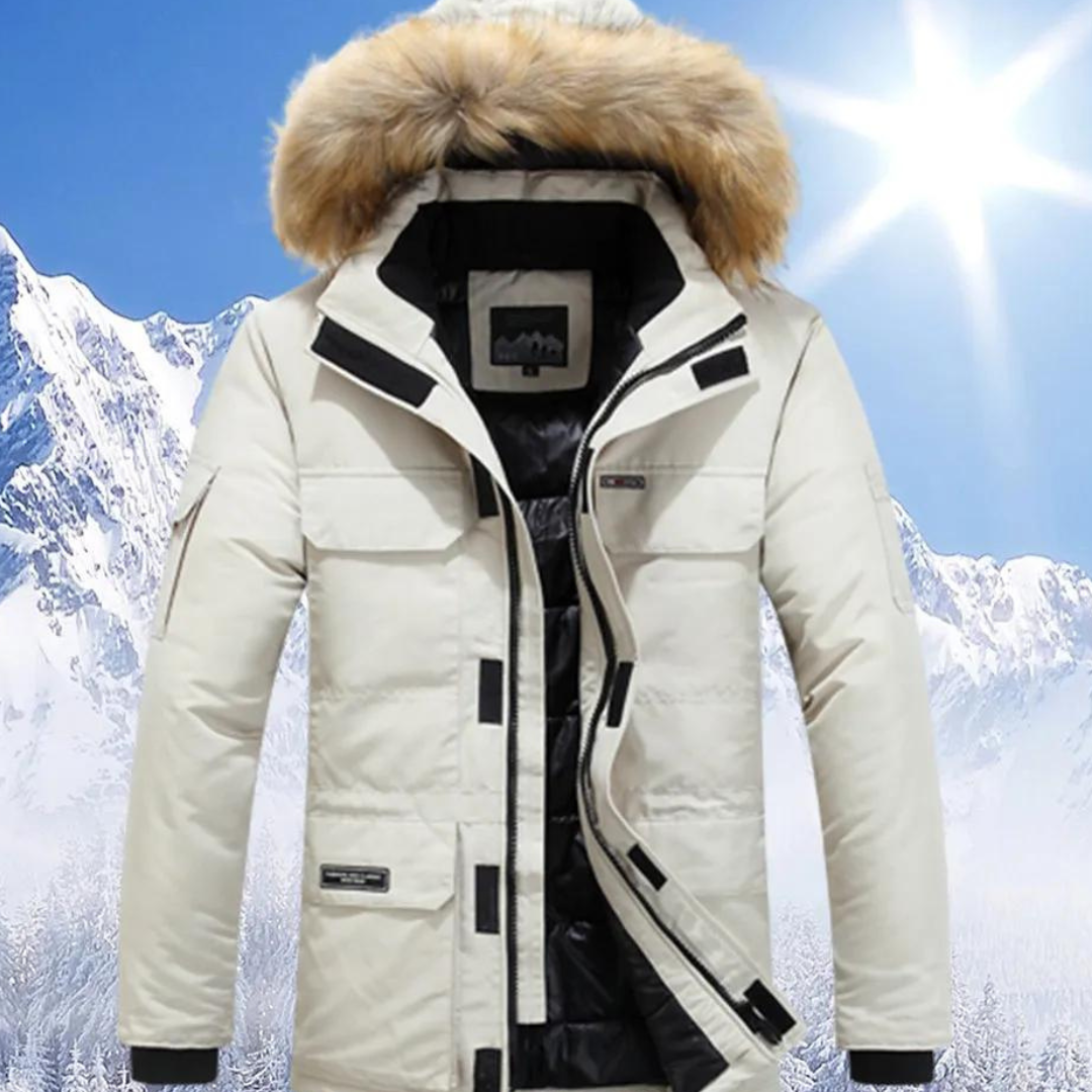 Nolan - Parka heren met bontkraag