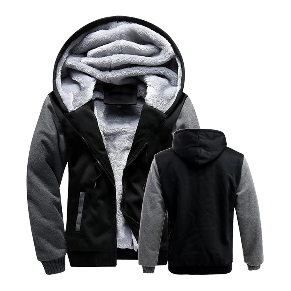 Hugo - Heren jas fleece capuchon