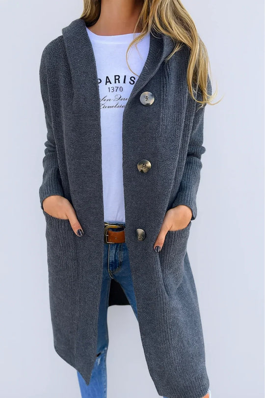 Deborah - Elegant Lang Capuchon Vest