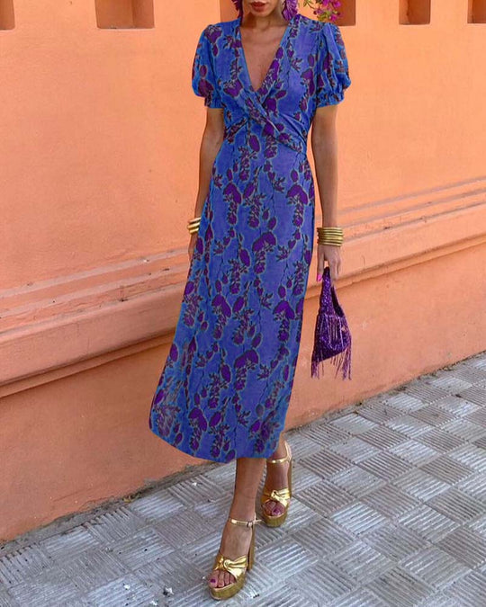 Wikkeljurk Dames Elegant Met Print - Mila