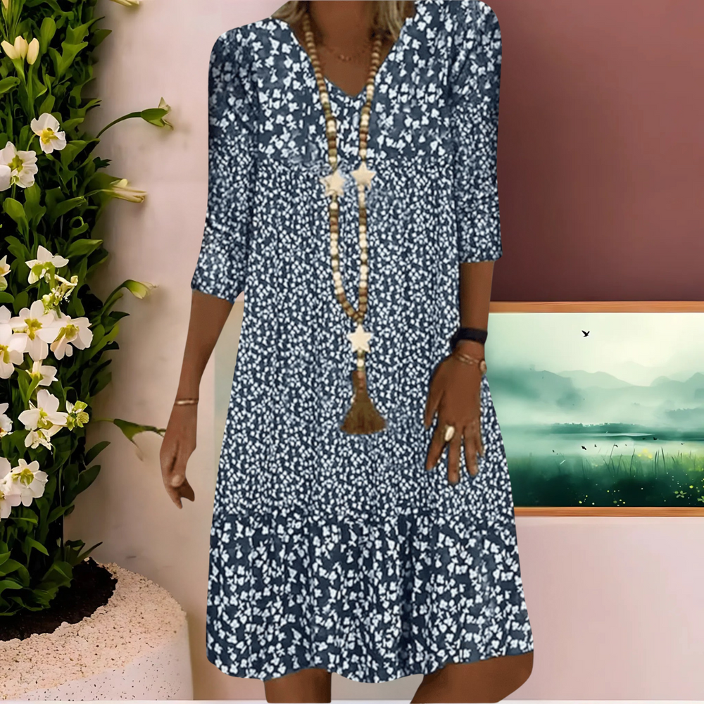 Boho Jurk Dames Met Bloemenprint - Eva