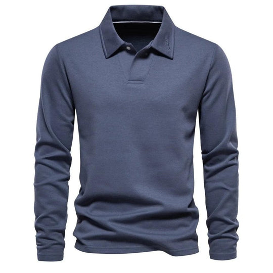 Jeroen - Heren Poloshirt Lange Mouwen - Tijdloos - Casual-1
