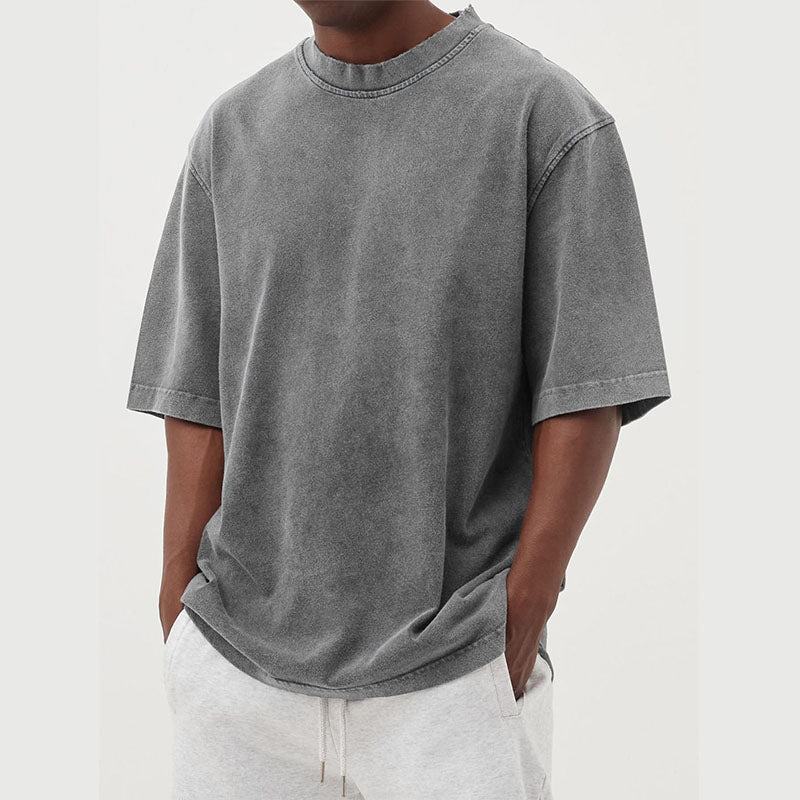 Milo - Oversized Vintage Washed T-Shirt Heren