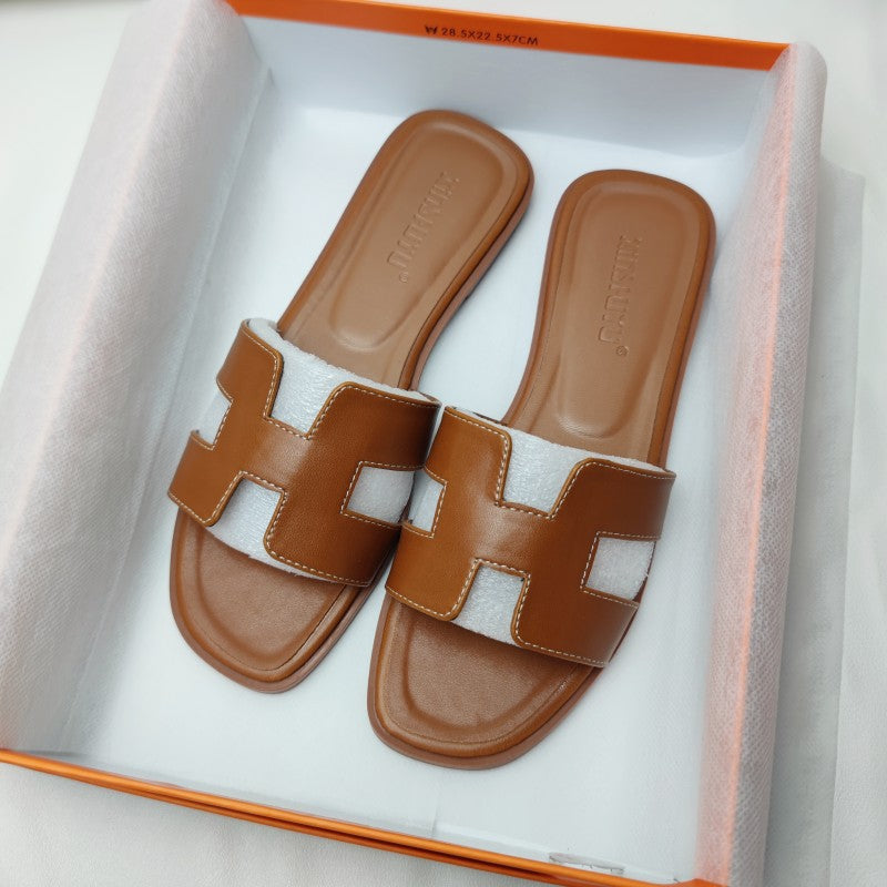 Noor - Sandalen dames leren H-design