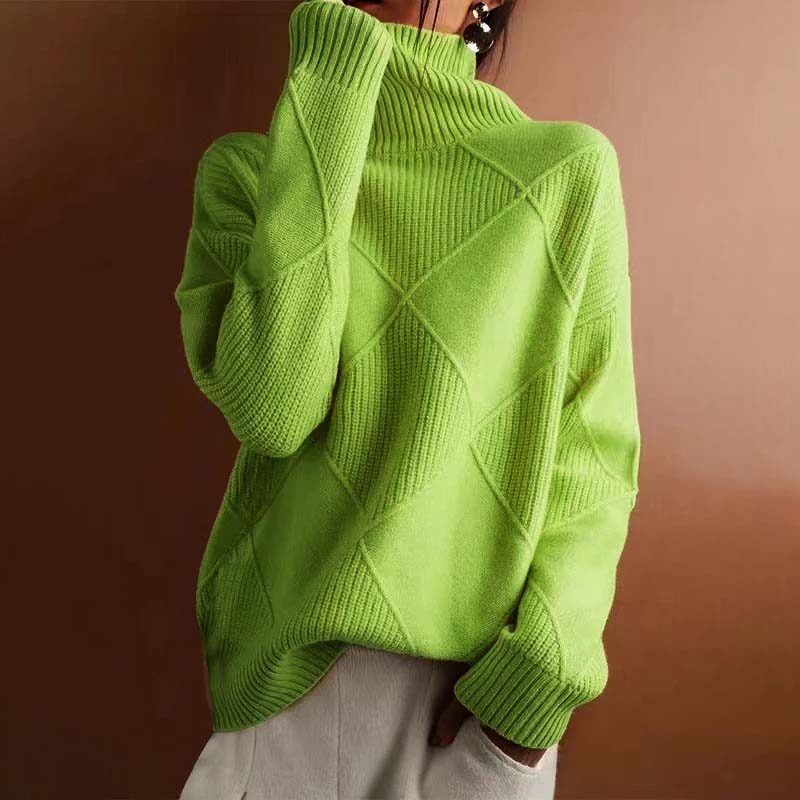 Karin - Elegante Oversized Grofgebreide Coltrui