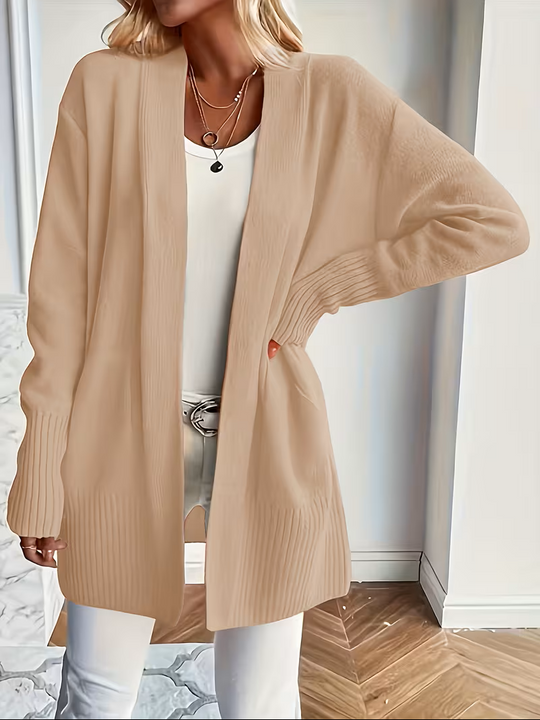 Ellen - Elegant Oversized Ribgebreid Vest