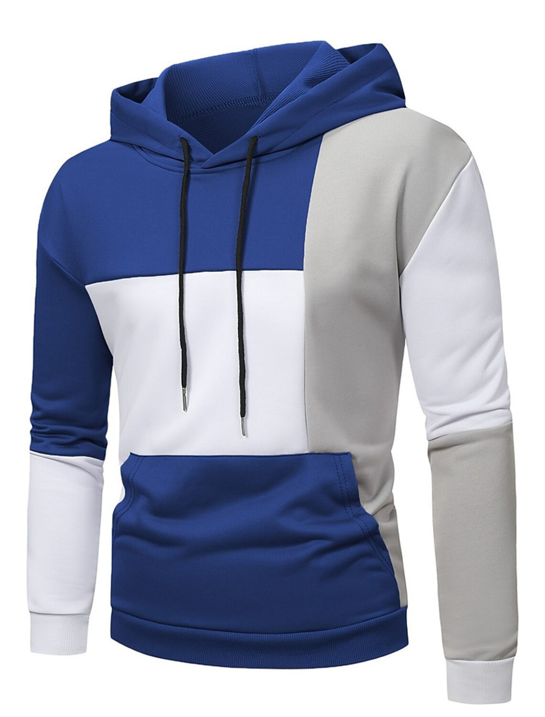 Gabriel – Kleurblok hoodie trui voor heren, moderne stijl