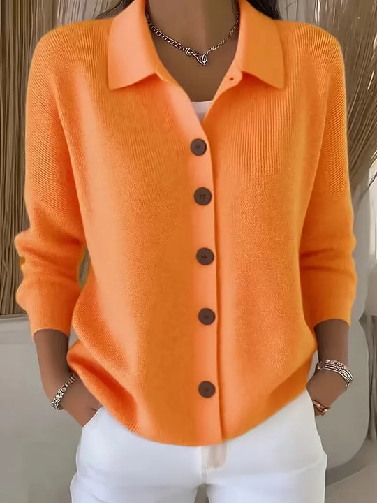 Nicole - Elegant Gebreid Knopen Vest