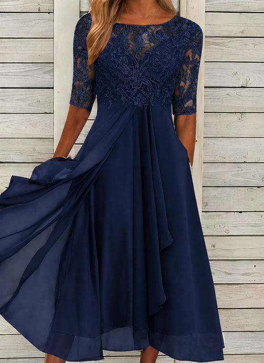 Kanten Maxi Galajurk Dames Elegant - Sophie