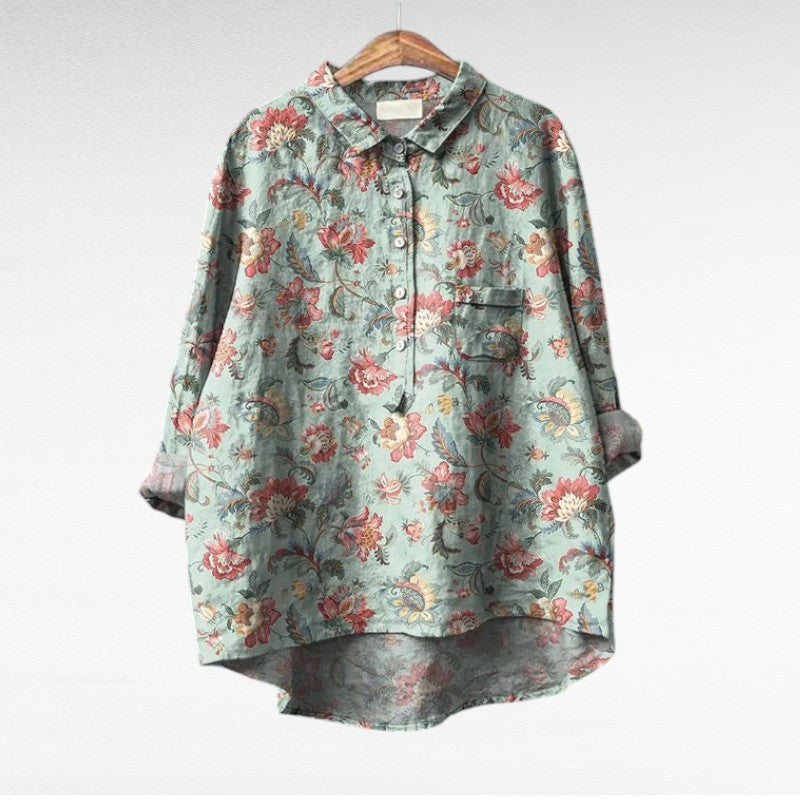 Lotte - Stijlvolle Bloemen Blouse