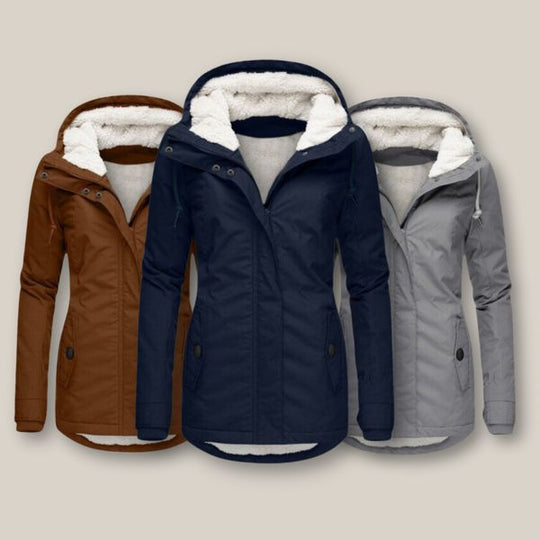 Rebecca - Elegante Warme Gewatteerde Winterjas