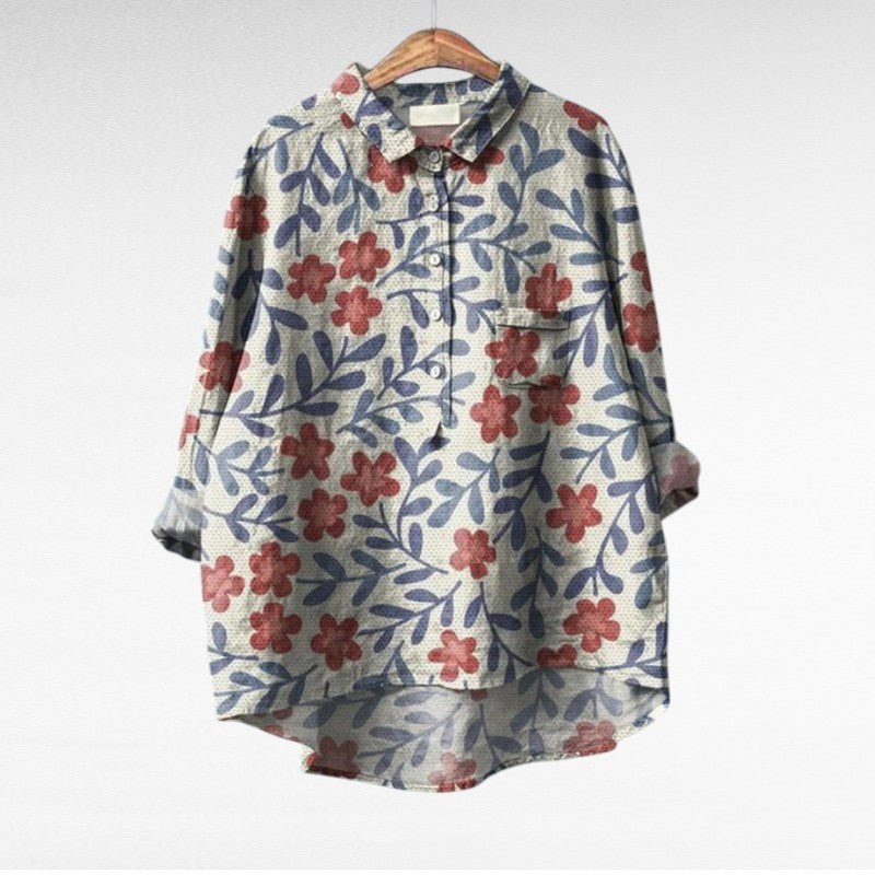 Lotte - Stijlvolle Bloemen Blouse