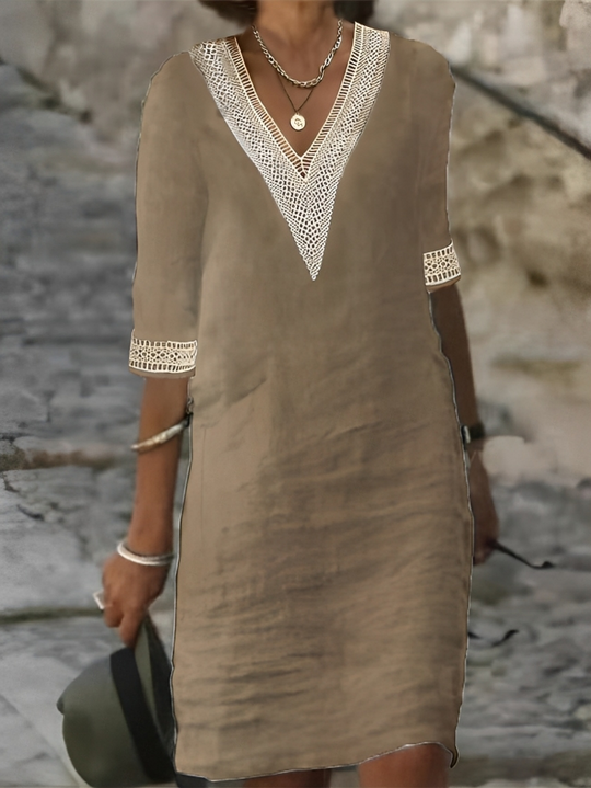 Zara - Luchtige Linnen Zomerjurk Dames