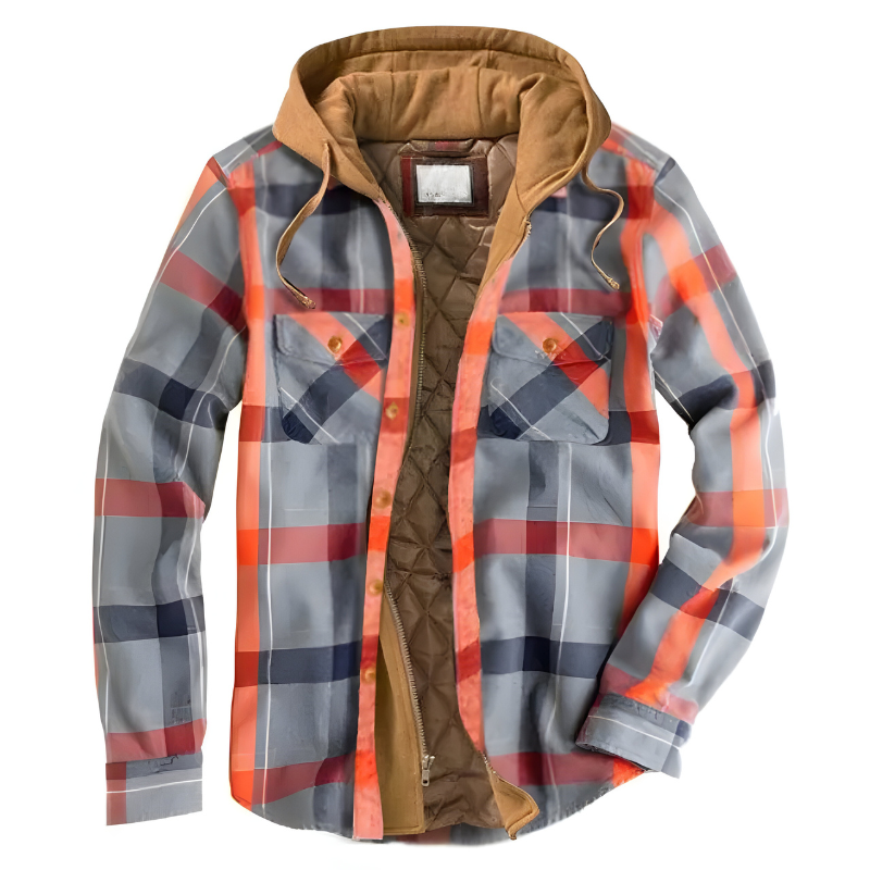 Mason - Stijlvolle Patchwork Flanellen Jas
