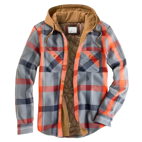 Mason - Stijlvolle Patchwork Flanellen Jas