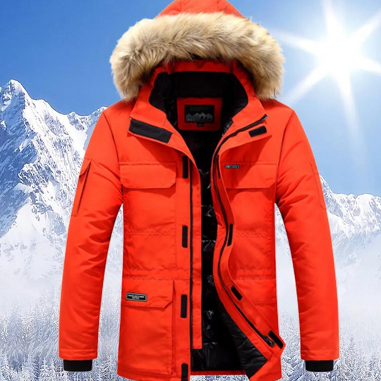 Nolan - Parka heren met bontkraag