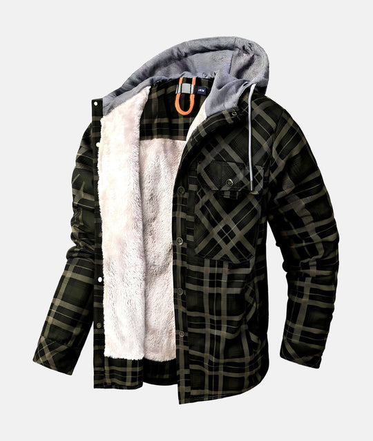 David | Casual Warme Geruite Teddy Jas