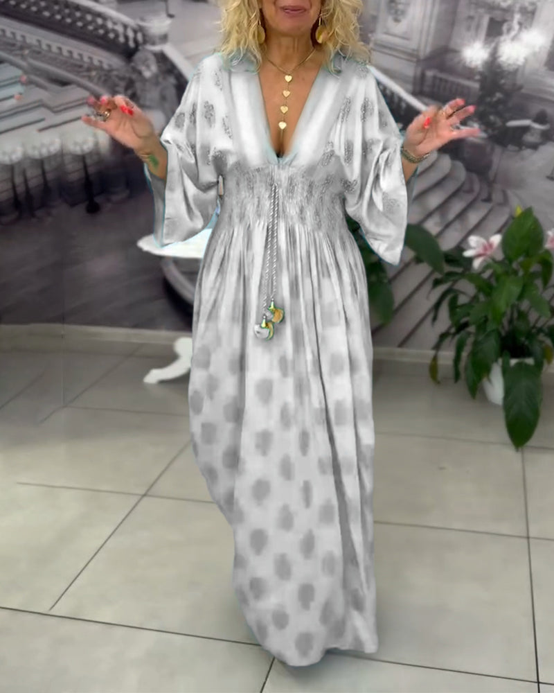 Yvonne - Luchtige Kaftan Maxi Jurk