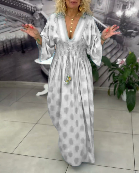 Yvonne - Luchtige Kaftan Maxi Jurk