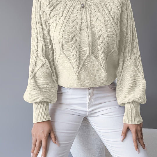 Louise - Elegante Oversized Kabel Trui