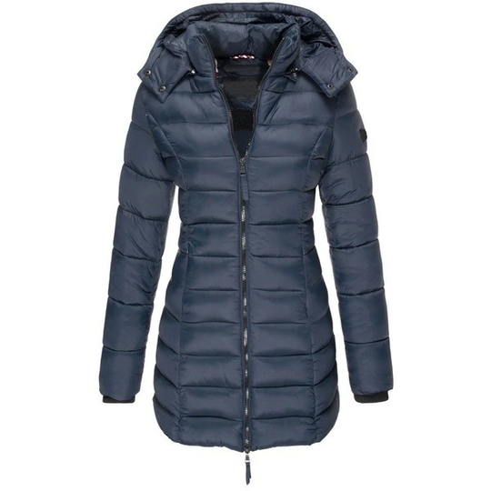 Zanda - Donsjas lang capuchon dames